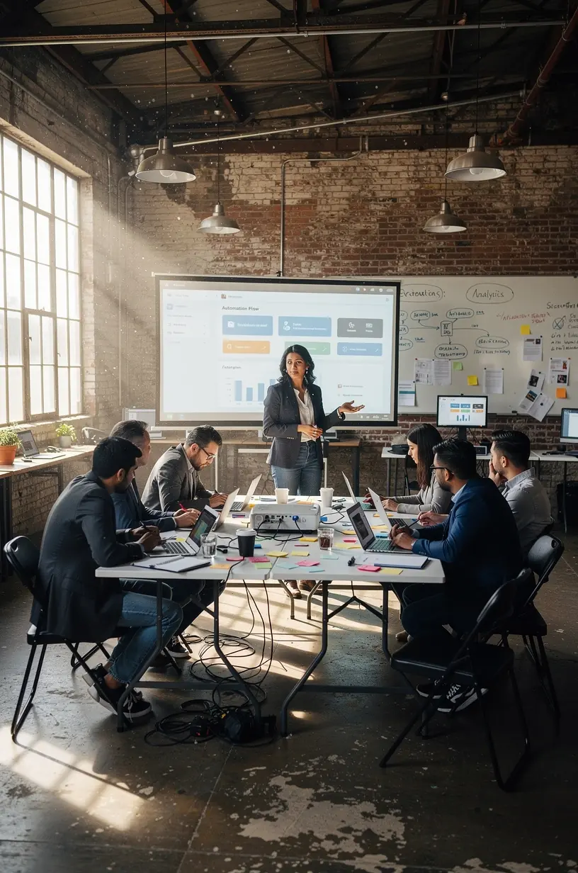 Professional business solutions illustration